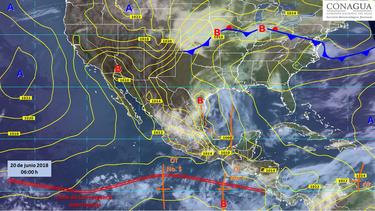 Cielo nublado y lluvias pronóstico para este miércoles