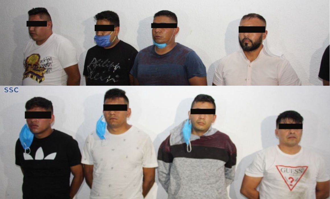 Capturan a 8 de célula criminal en Centro de CDMX por extorsión y drogas