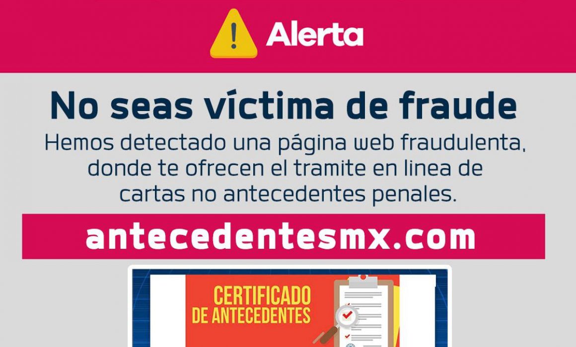 Alertan Ante P Gina Falsa Para Tramitar Carta De No Antecedentes Penales