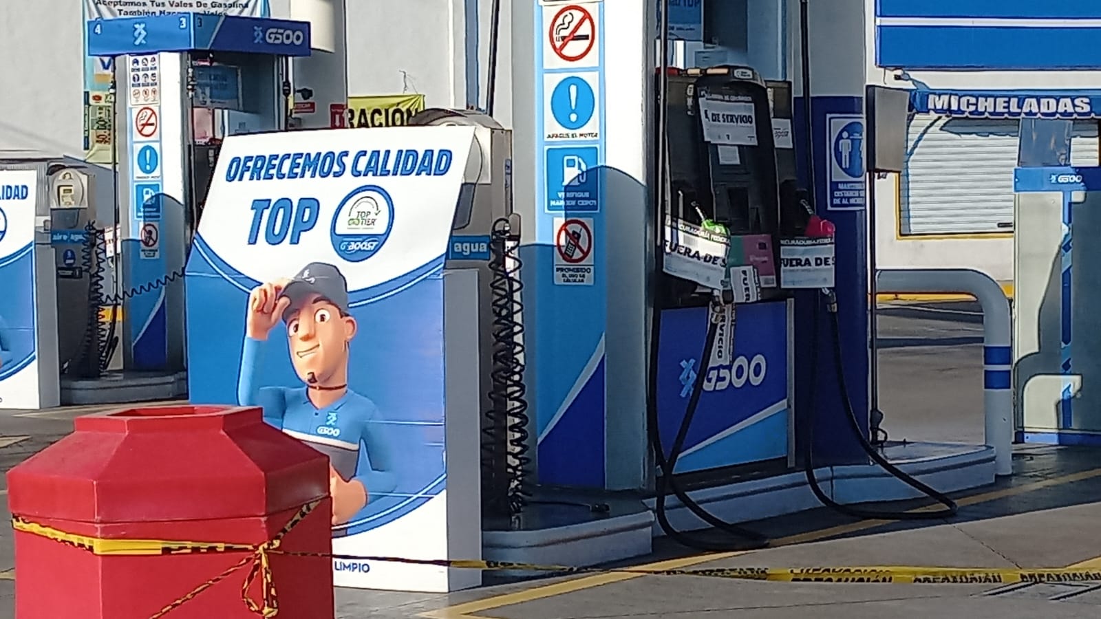 Clausura Profeco gasolinera G500 que presuntamente vendía aguasolina