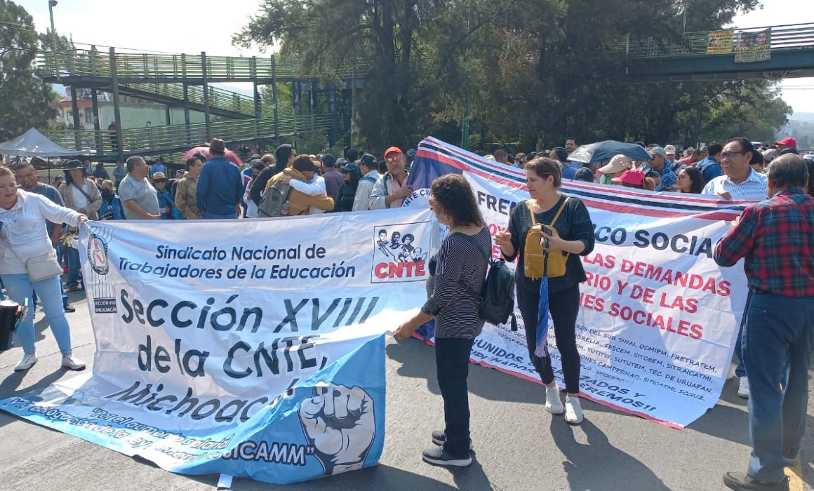 Comienza Caos Con Cnte Y Su Marcha Hacia La See