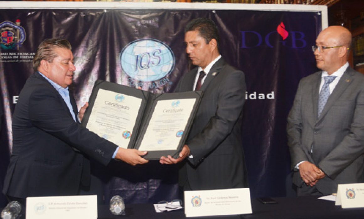 Entregan Certificado ISO 9001:2015 Al Sistema Bibliotecario De La UMSNH