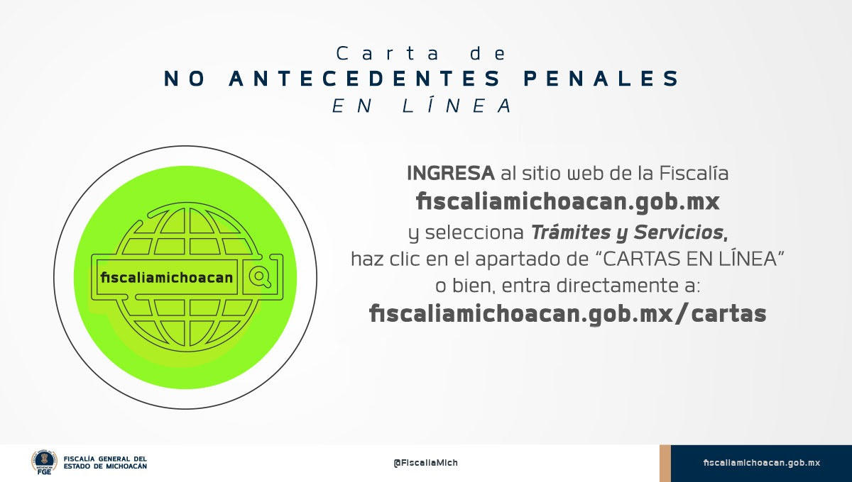 Invita Fge A Tramitar En L Nea La Carta De No Antecedentes Penales