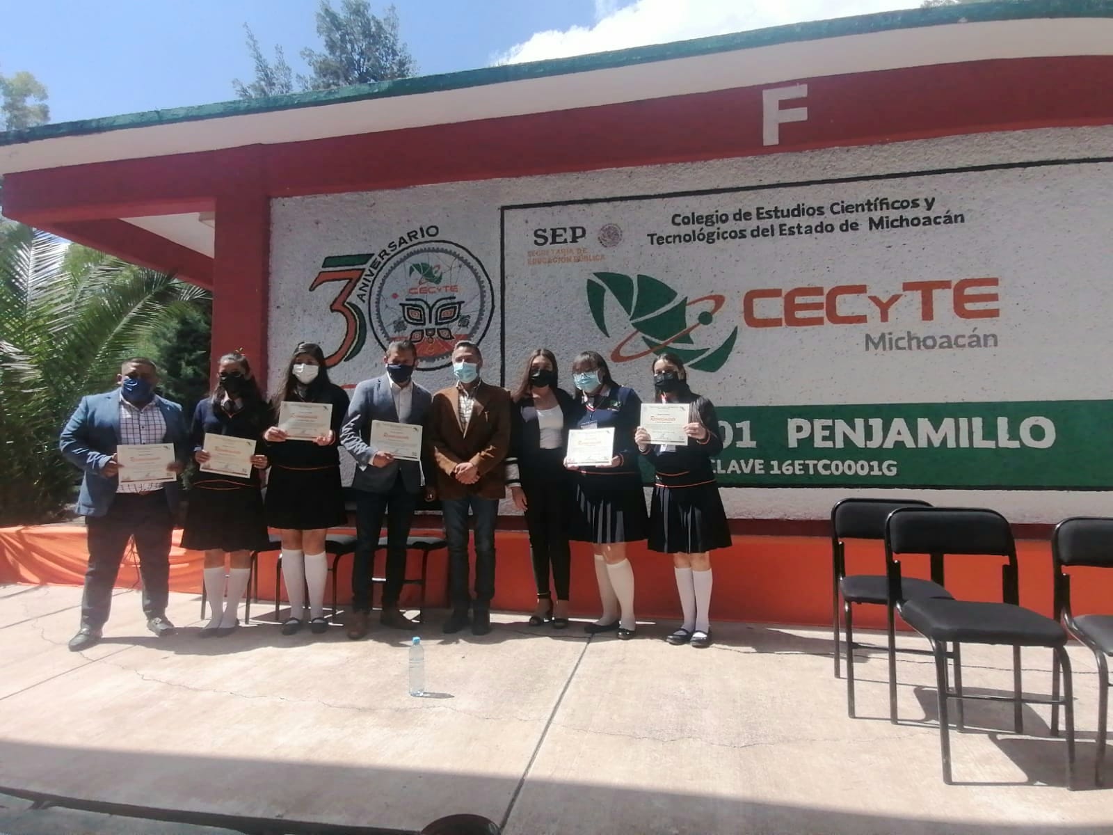 Celebra plantel Penjamillo del Cecytem 30 años de formar jóvenes