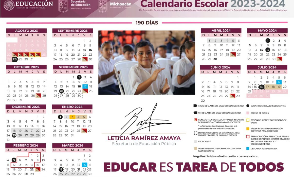 Ya hay calendario oficial para el ciclo escolar 20232024 SEE