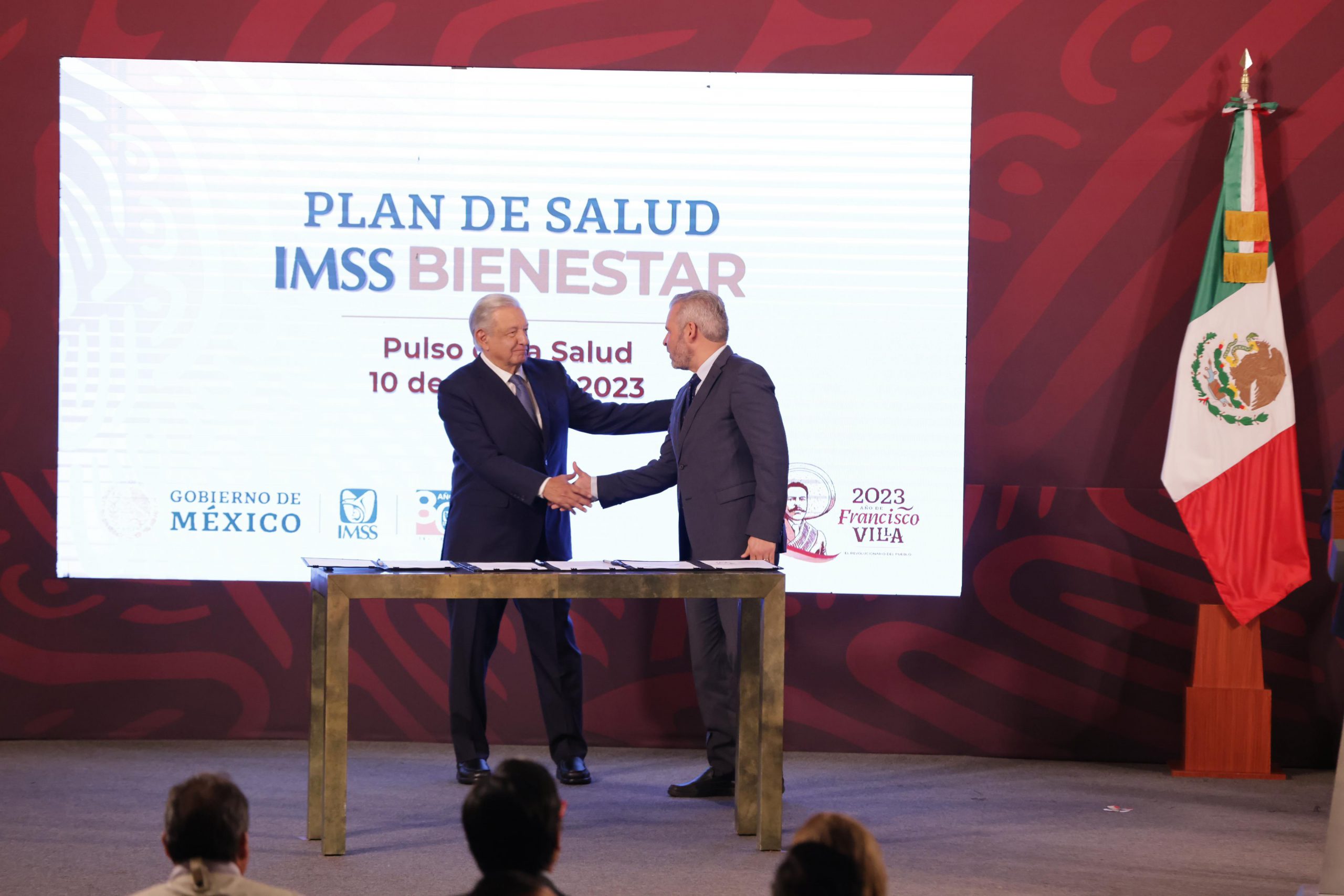 Firma Ramírez Bedolla federalización del sistema de salud IMSS Bienestar